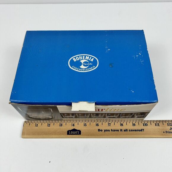 Vintage Czechoslovakia Bohemia Crystal Whiskey Spirits Six Glasses Old Fashioned - Picture 7 of 14